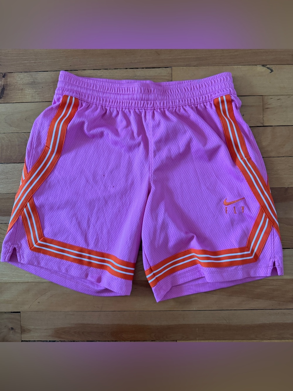 Nike Dri-Fit Fly Girl’s Pink Basketball Shorts Size Large
